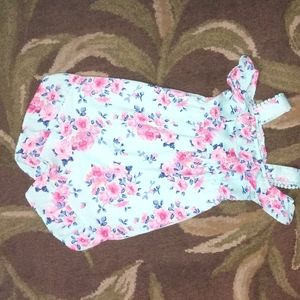 Teal rose dress with jacket